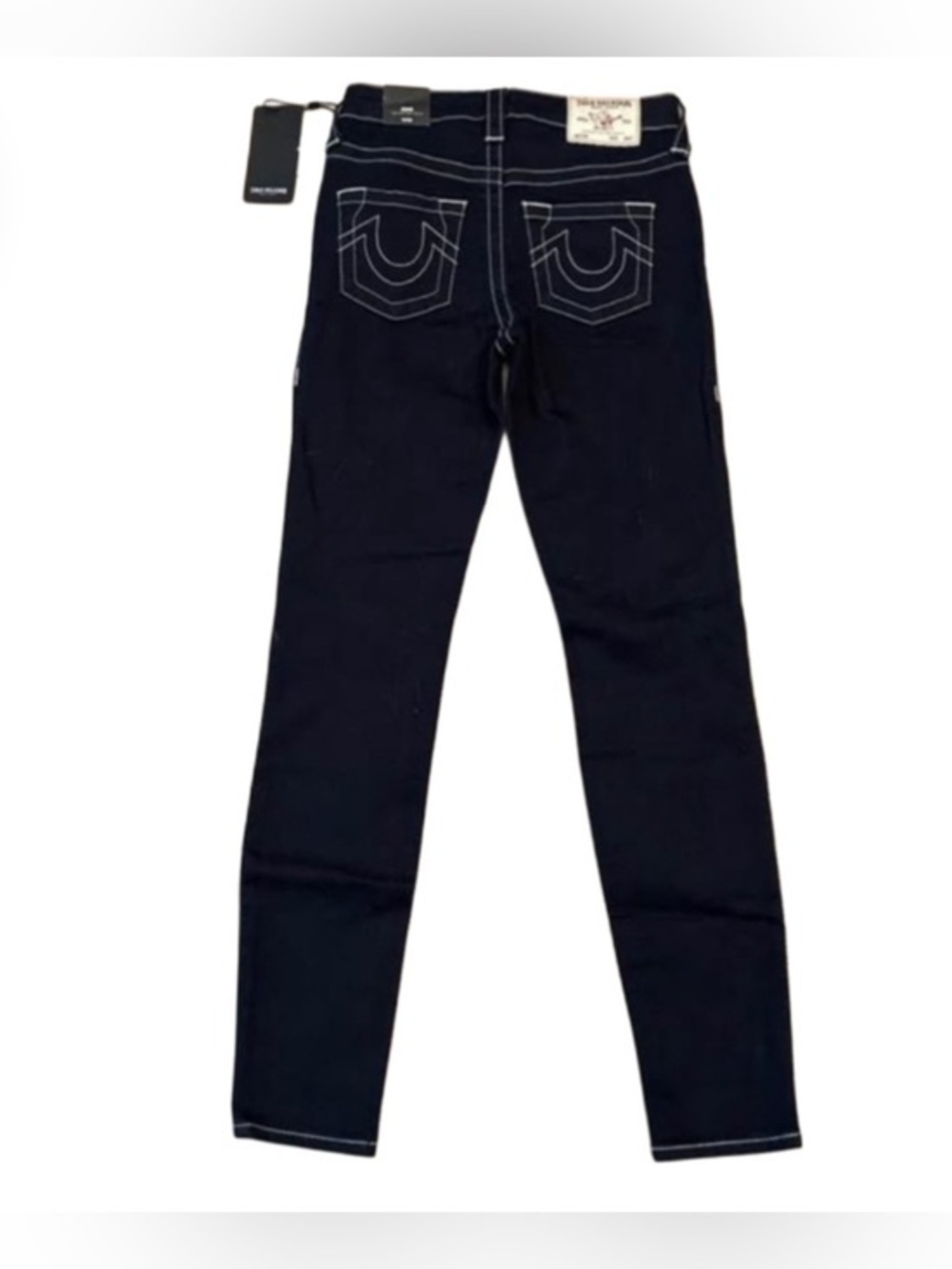 NWT True Religion Jennie High Rise Super Skinny Dark Blue Jeans. W25xL29